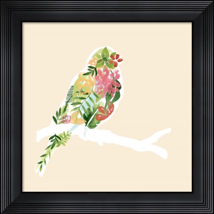 Framed Foliage &amp; Feathers II Print