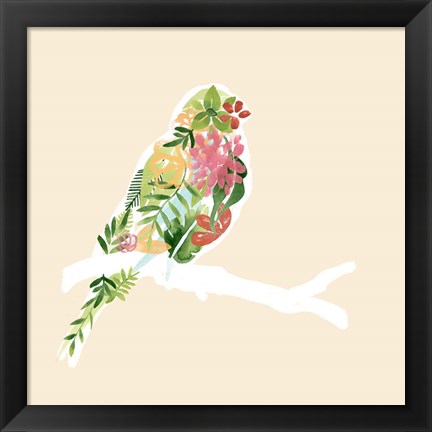 Framed Foliage &amp; Feathers II Print