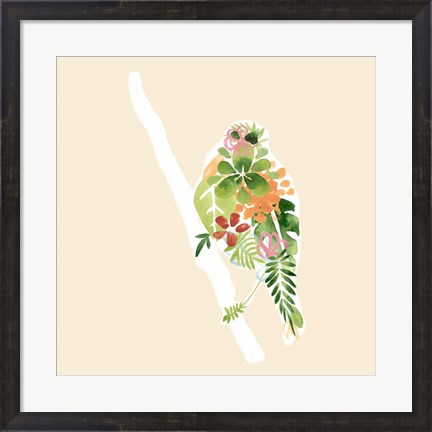 Framed Foliage &amp; Feathers III Print