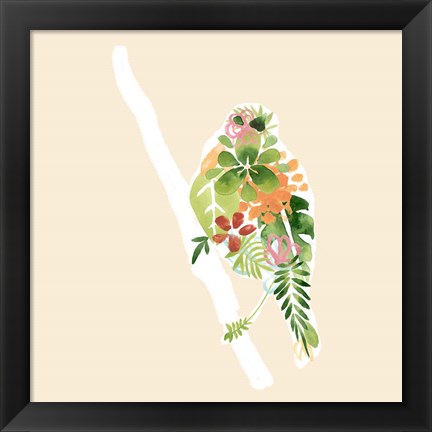 Framed Foliage &amp; Feathers III Print