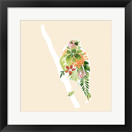 Framed Foliage &amp; Feathers III Print