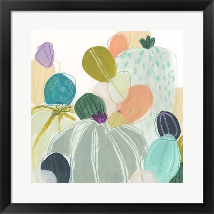 Framed Candy Cactus I Print