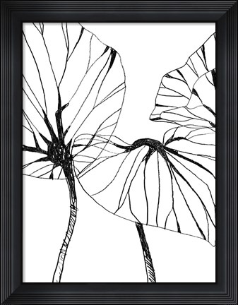 Framed Linear Tropics I Print