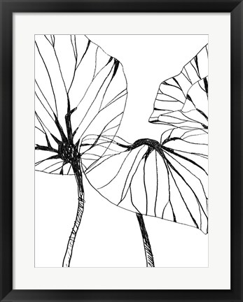 Framed Linear Tropics I Print