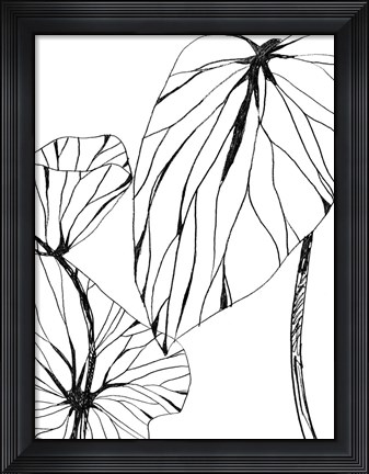 Framed Linear Tropics II Print
