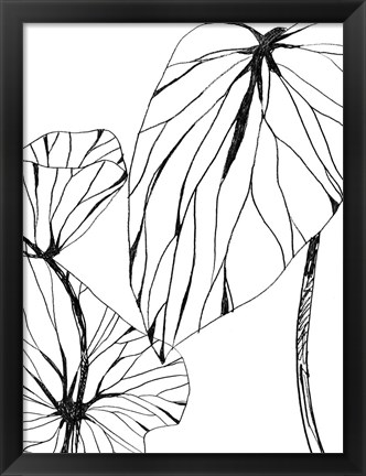 Framed Linear Tropics II Print