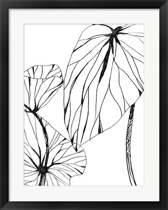 Framed Linear Tropics II Print