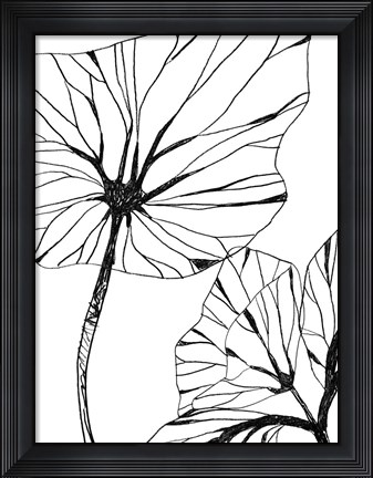 Framed Linear Tropics III Print