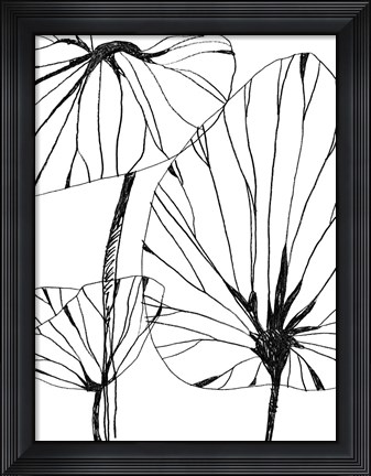 Framed Linear Tropics IV Print