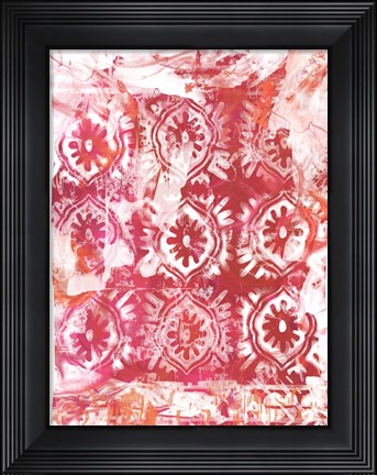 Framed Global Fuchsia I Print