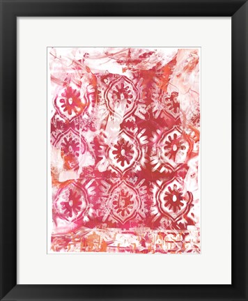 Framed Global Fuchsia I Print