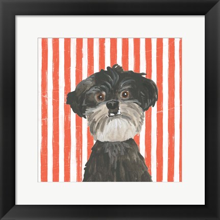 Framed Parlor Pooches I Print