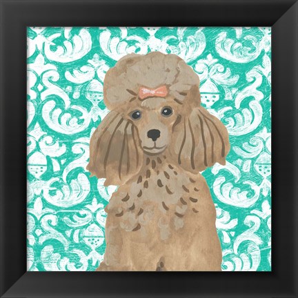 Framed Parlor Pooches II Print