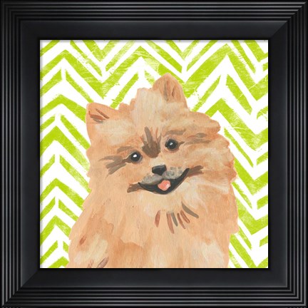 Framed Parlor Pooches IV Print