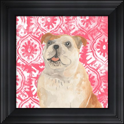 Framed Parlor Pooches V Print