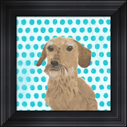 Framed Parlor Pooches VI Print