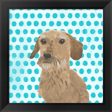 Framed Parlor Pooches VI Print