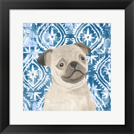 Framed Parlor Pooches VII Print