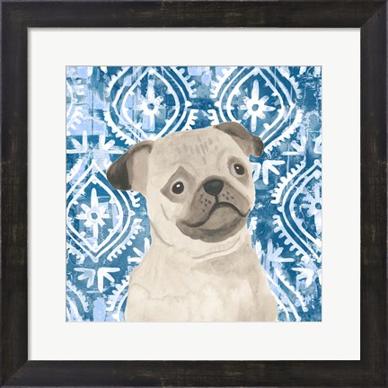 Framed Parlor Pooches VII Print