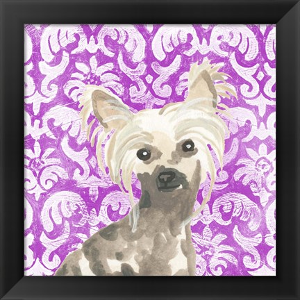 Framed Parlor Pooches IX Print