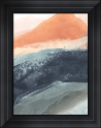 Framed Soft Waves I Print