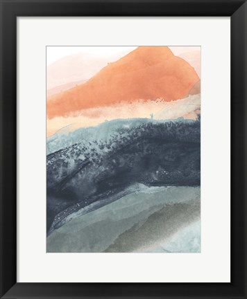 Framed Soft Waves I Print