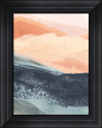 Framed Soft Waves II Print