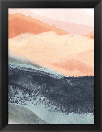 Framed Soft Waves II Print