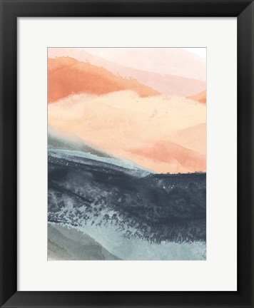 Framed Soft Waves II Print