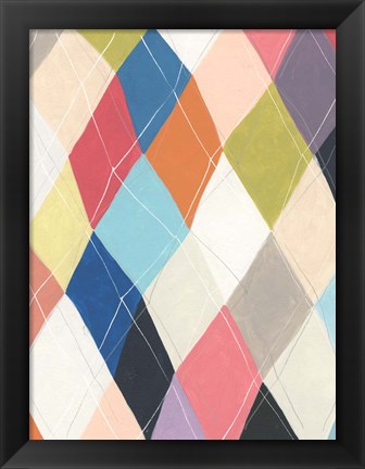 Framed Harlequin Hopscotch II Print