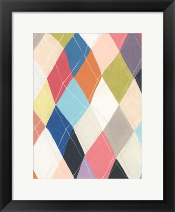 Framed Harlequin Hopscotch II Print