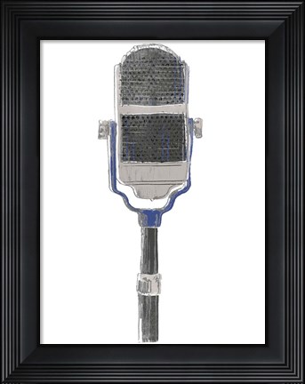 Framed Mic Check II Print
