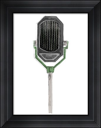 Framed Mic Check III Print