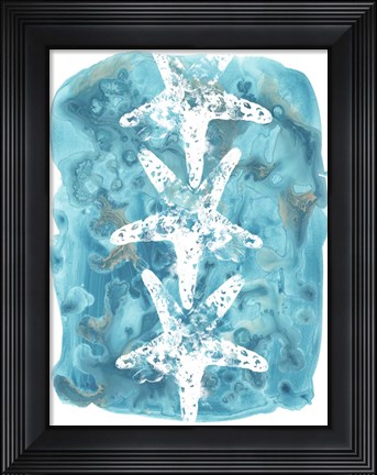 Framed Seaside Shapes II Print