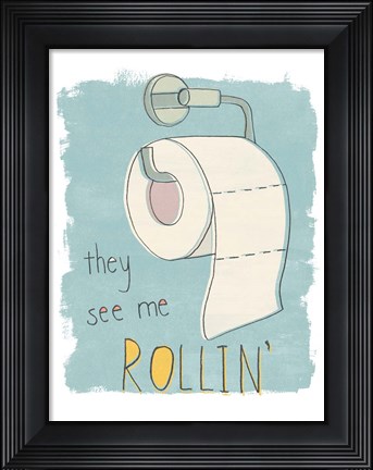 Framed Potty Pun I Print