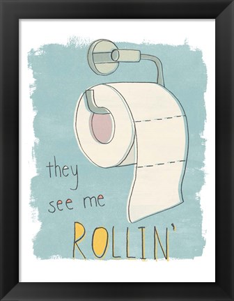 Framed Potty Pun I Print