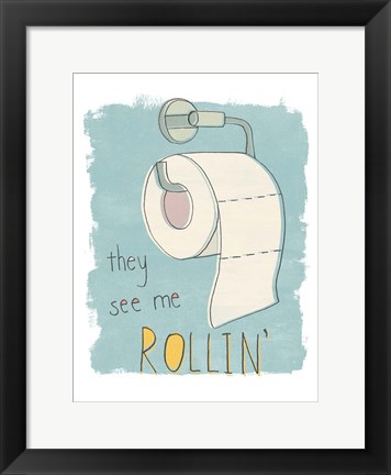 Framed Potty Pun I Print