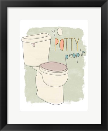Framed Potty Pun IV Print