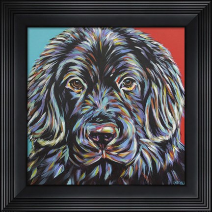 Framed Canine Buddy I Print