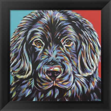 Framed Canine Buddy I Print