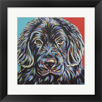 Framed Canine Buddy I Print