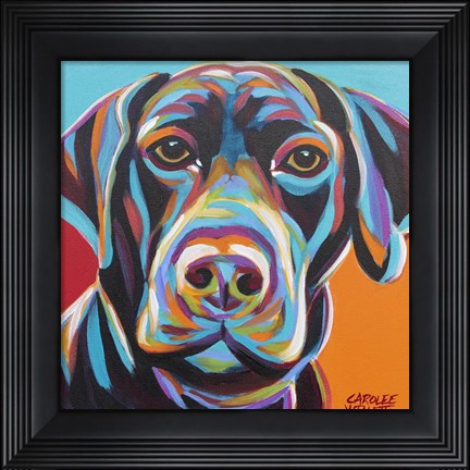 Framed Dog Friend II Print
