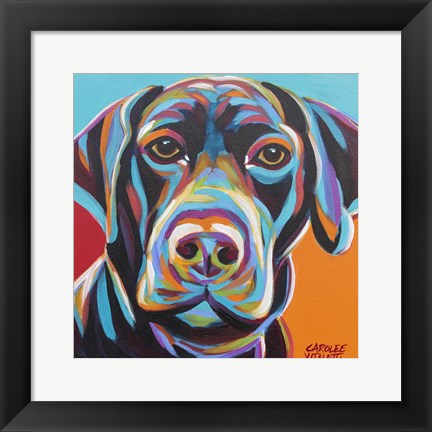 Framed Dog Friend II Print