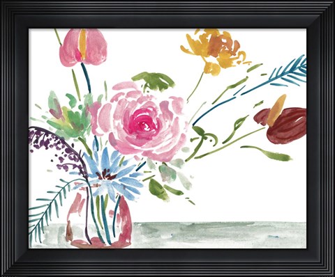 Framed Celebration Bouquet I Print