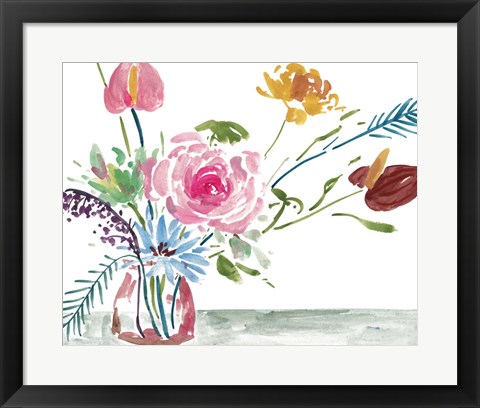 Framed Celebration Bouquet I Print