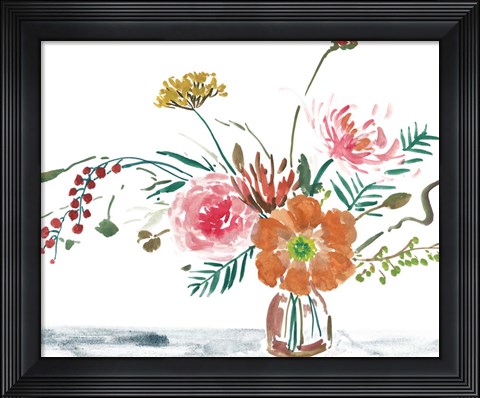 Framed Celebration Bouquet II Print