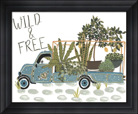 Framed Hit the Road II Print