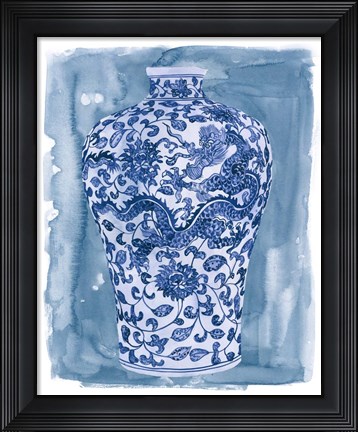 Framed Ming Vase I Print