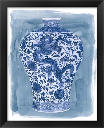 Framed Ming Vase II Print