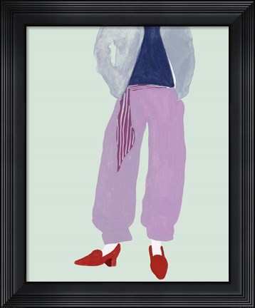 Framed Standing Figure I Print